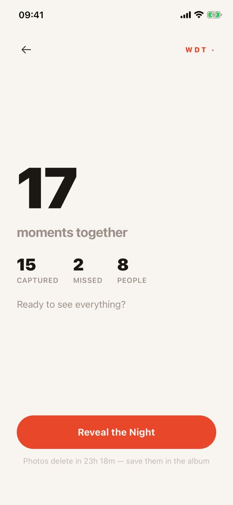 The end of the party: 17 moments together — captured, missed, and everyone who took part — behind the Reveal the Night button